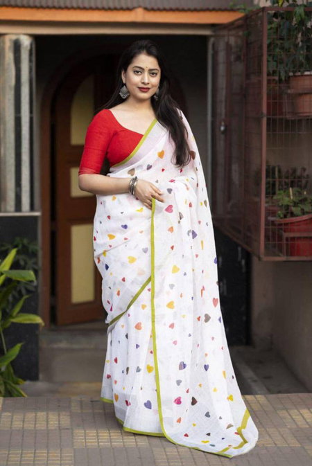 Scmd Anokhi C Casual Wear Linen Cotton Printed Saree Wholesale Market In Surat With Price